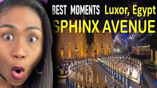 Grand Opening of the Sphinx Avenue in Luxor Egypt AlKebbash Road  Reaction [upl. by Fanechka381]