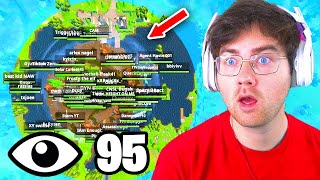 I Got 100 Players To Land At Loot Lake in OG Fortnite Most Insane Tournament [upl. by Drofhsa997]