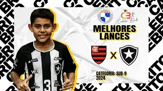 Cortes Calebe  Flamengo 2 x 1 Botafogo  Sub 9  5º Rodada  Carioca Serie Ouro Ímpar 2024 [upl. by Onek]