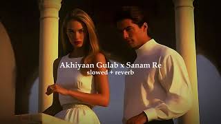 Akhiyaan Gulab x Sanam Re  Slowed  Reverb  Love Mashup [upl. by Nuavahs122]