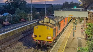 HNRC 37425 and 37607 Storm around Norfolk with 1Q98 101024 [upl. by Ennayhs]