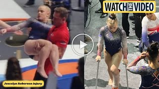 joscelyn roberson injury  Joscelyn Roberson Exits World Gymnastics Championships 2023 After Injury [upl. by Sup]