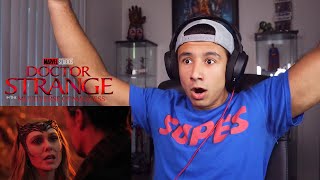 DOCTOR STRANGE IN THE MULTIVERSE OF MADNESS TRAILER REACTION [upl. by Ahsaeyt]