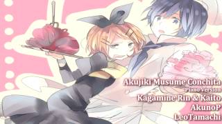 【 Rin amp KAITO V3 】 Akujiki Musume Conchita  Piano ver 【Vocaloid3カバー】 [upl. by Tecla]