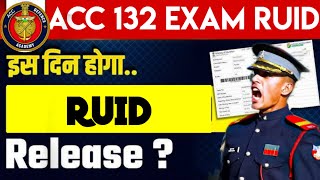 RUID FOR ACC 132  DATE OF RELEASE ACC 132 RUID UPDATE BY NIELIT  Army Cadte College [upl. by Iruj]