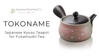 Tokoname Teapot  Japanese Kyusu Teapot for Fukamushi Tea [upl. by Nollahs119]