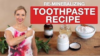 ReMineralizing TOOTHPASTE Recipe  Dr Janine [upl. by Laved17]