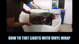 How To Tint Tail Lights using Vinyl Wrap Film [upl. by Yrneh]