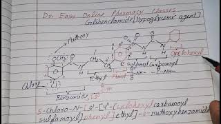 Glibenclamide IUPAC NameChemical structureHypoglycemic drugSulfonylureas derivativeGlyburide [upl. by Gnuh]