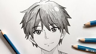 How to draw Anime BOY Easy Step by step Anime Drawing Tutorial [upl. by Abba]