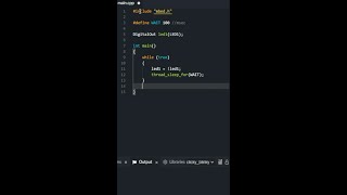 Blinky for STM32 with clicky keyboard [upl. by Luy814]