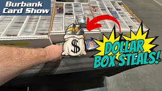 Raiding the Dollar Boxes at The Burbank Card Show [upl. by Bernadina]