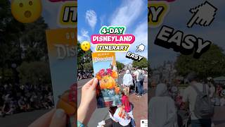 EASY 4Day Disneyland Itinerary 😮🏰 Planning Tips amp Park Days [upl. by Bailey]