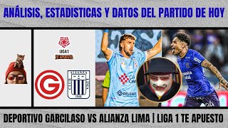 Comentamos estadísticas datos y análisis del Dep Garcilaso vs Alianza por la Liga 1 Te Apuesto [upl. by Oiramad806]