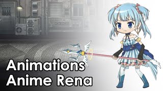 Anime Rena  Battle Animations [upl. by David]