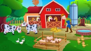 The farmer in the dell English Rhymes for kids ll cartoons for children ll 💖 kids song 🥰 [upl. by Hyrup164]