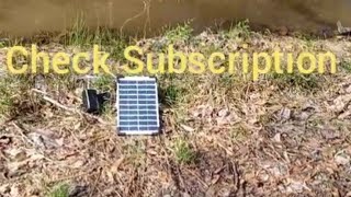 Lewisia 5 watt Solar pond air pump [upl. by Finley]