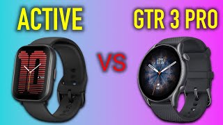 Amazfit Active vs Amazfit GTR 3 Pro  Full Specs Compare Smartwatches [upl. by Marni375]