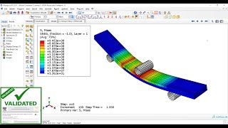 Delamination of two composite layers using VCCT method in Abaqus [upl. by Sollows]