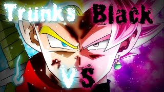 Trunks VS Black Goku Full fight Dubstep [upl. by Irneh]