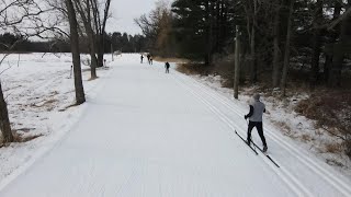 Lapham Peaks manmade snow gives insight to Beijing Olympic competition [upl. by Euhsoj153]