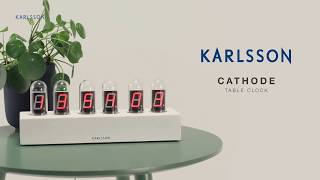 Karlsson Table Clock Cathode [upl. by Terrel]