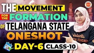 Movement for the FORMATION OF TELANGANAclass 10  oneshot  Sumiya Maam [upl. by Robbi]