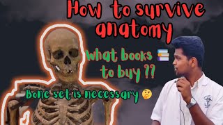 How to survive in Anatomy☠️  what books 📚 to buy bone set🦴💀 is needed 🤔 mbbscollege neet [upl. by Leinnad]