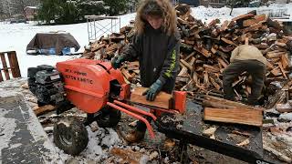 Firewood Splitting Time Lapse [upl. by Nordgren]