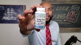 No More Grey HairMy Review of Life Vitality Gray Hair Rescind from DR Vitamin Solutions [upl. by Torruella]