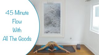 Vinyasa Yoga  45 Minute Flow  All The Goods [upl. by Bixby]