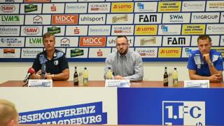 Pressekonferenz vor dem Spiel FSV Zwickau gegen 1 FC Magdeburg [upl. by Scevor]