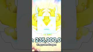 Empyrean Dragon 1235000000  PETS GO  Roblox shorts roblox petsgo [upl. by Akinod]