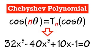 Quintic Equation From Chebyshev Polynomial [upl. by Ahola186]