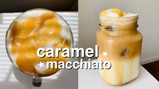 How To Make Iced Caramel Macchiato at Home Easy Caramel Macchiato Recipe  Best Homemade Recipe [upl. by Nnaecyoj]