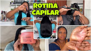 🧴 CABELO MAIS FORTE EM DOIS PASSOS Rotina Capilar Cabelo alisado Hidratação Fortalecedora [upl. by Lennad510]