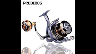 PROBEROS Fishing Reel All Metal Spool Spinning [upl. by Assiroc62]