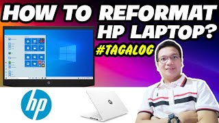 HOW TO REFORMAT HP LAPTOP  TAGALOG STEPBYSTEP [upl. by Sakul577]