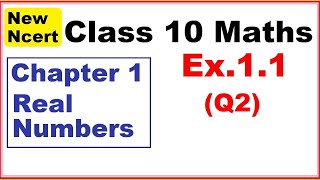 Class 10 Maths  Ex11 Q2  Chapter 1   Real Numbers  New NCERT [upl. by Frangos]