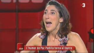 TV3  El club  Paz Padilla parla en català [upl. by Yecnahc]