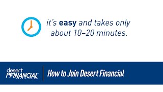 How to Join Desert Financial Credit Union DFCU [upl. by Ynnel]