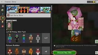 How to get skin on skindex Minecraft bedrock [upl. by Owens546]