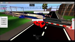 ROBLOX  Terminal Railways  Train passes Eldershire Level Crossing [upl. by Dloreg]