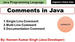 Comments in Java  Java Programming Language  Java [upl. by Niletac]