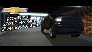 POV Drive 2021 Chevrolet Silverado Custom [upl. by Esenahs]