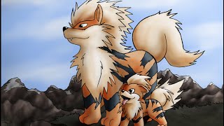 Growlithe and Arcanine cry [upl. by Annahpos]