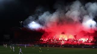 Schweizer Cup 14 Finals FC Sion  BSC Young Boys 21 29022024 Support Stimmung und Pyroshows [upl. by Imehon4]