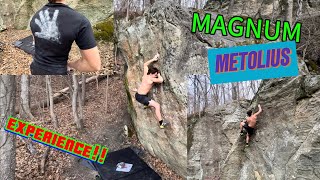 BOULDERING with MAGNUM Metolius Crash Pad  DUTZOW UTOPIA [upl. by Etteragram709]