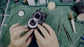 Rolleiflex 35f slow speeds speedy repair [upl. by Horner973]