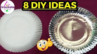 Best out of waste paper plates crafts  Easy paper plate crafts  Disposable plate crafts [upl. by Attikram798]